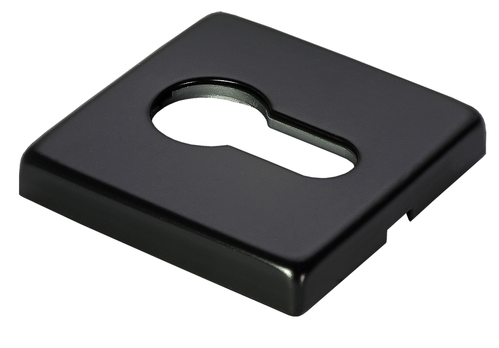 Накладка под евроцилиндр LUX-KH-S5 NERO-ST, цвет - черный soft-touch фото купить Казань