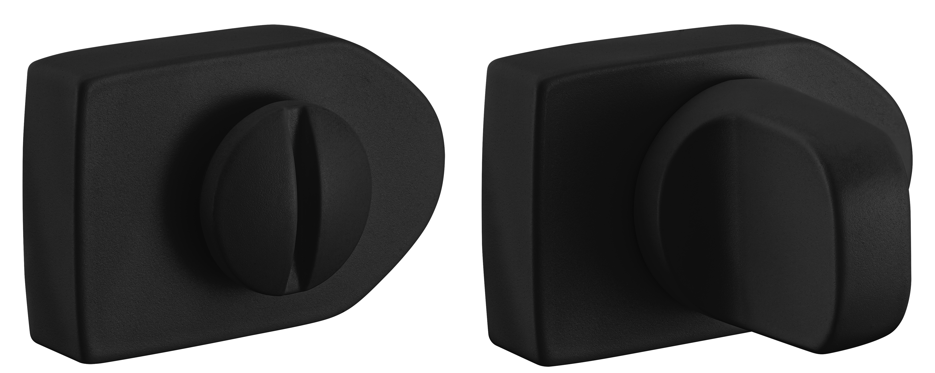 Завертка сантехническая LUX-WC-SH NERO-ST цвет - черный soft-touch фото купить Казань
