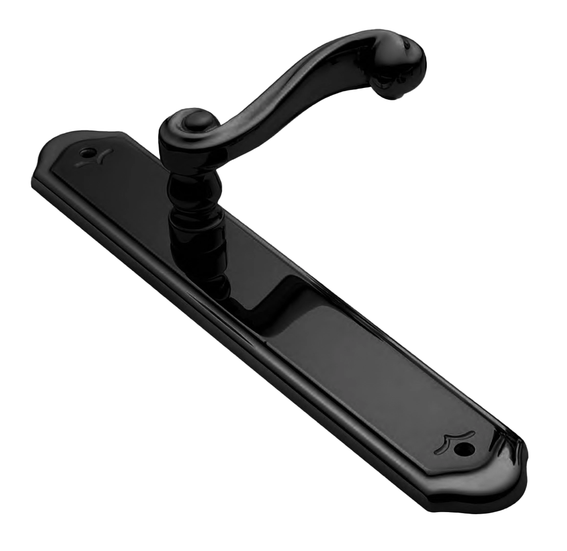 Ручка на планке PLAZA PL NERO, цвет - черный фото купить Казань