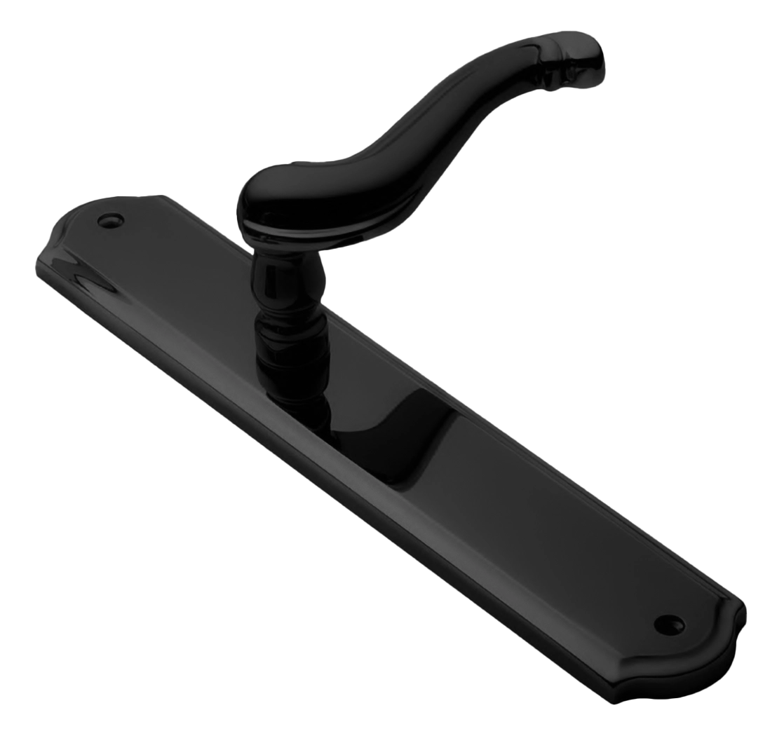 Ручка на планке BAROCCO PL NERO, цвет - черный фото купить Казань