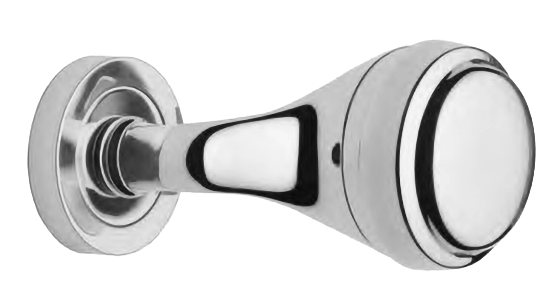 Поворотный кноб ART.405 CRO на круглой розетке с накладкой, цвет - хром фото купить Казань