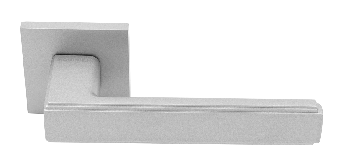 Ручка дверная MH-64-S6 ASC STEPS на квадратной розетке 6 мм, цвет анодированный матовый хром фото купить Казань