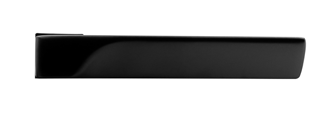 Ручка дверная FIORD-SM NERO-ST, с невидимой квадратной розеткой, цвет черный soft-touch, ЦАМ фото купить в Казани