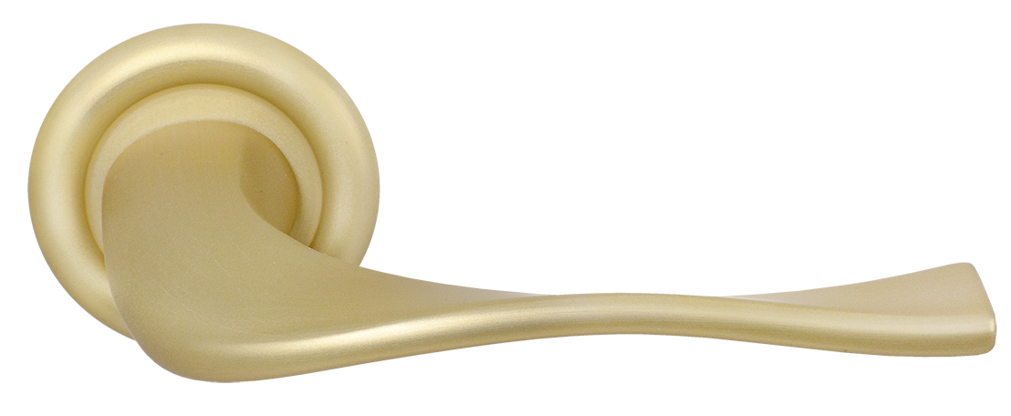 Ручка дверная SKYSCRAPER R7 AH на круглой розетке, цвет Осенний мёд/Autumn Honey фото купить Казань