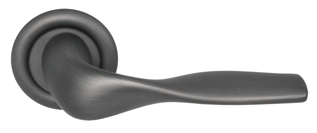 Ручка дверная LVB R7 SST на круглой розетке, цвет Летняя гроза/Summer Storm фото купить Казань