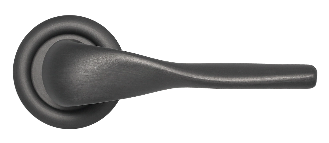 Ручка дверная LVB R7 SST на круглой розетке, цвет Летняя гроза/Summer Storm фото купить в Казани