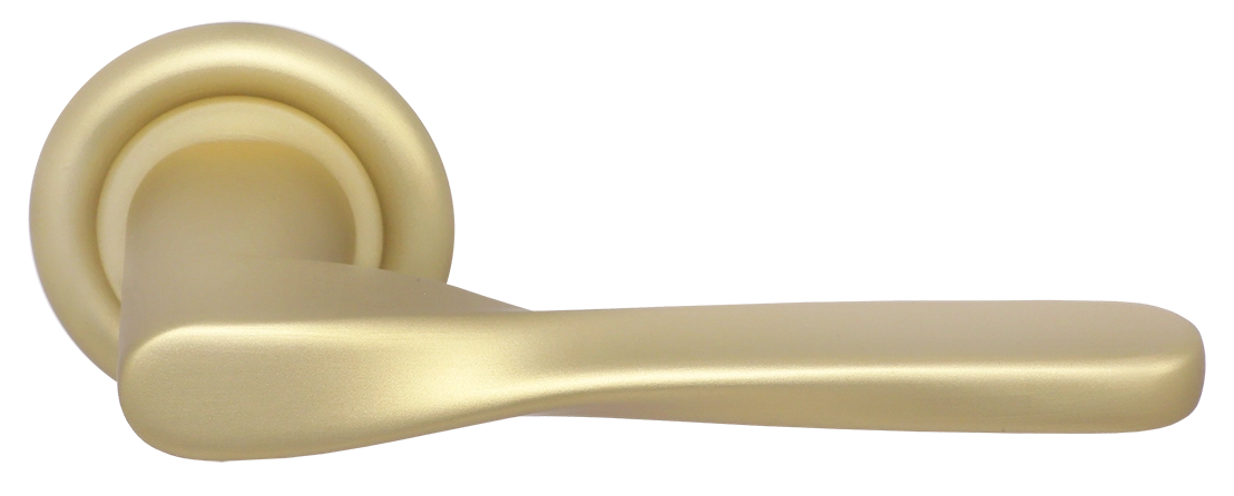 Ручка дверная THE OLYMPICS R7 AH на круглой розетке, цвет Осенний мёд/Autumn Honey фото купить Казань