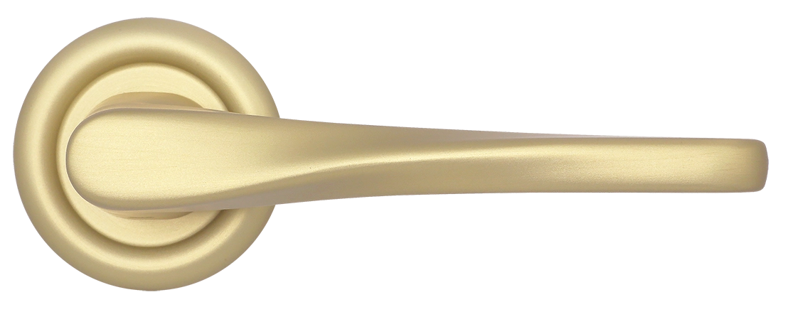 Ручка дверная THE OLYMPICS R7 AH на круглой розетке, цвет Осенний мёд/Autumn Honey фото купить в Казани