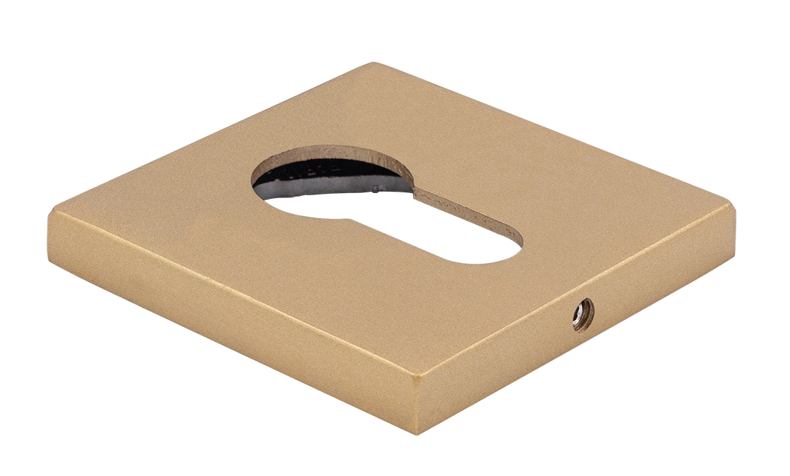 Накладка на замок MH-KH-S6 FTG под евроцилиндр, цвет матовое итальянское золото фото купить Казань