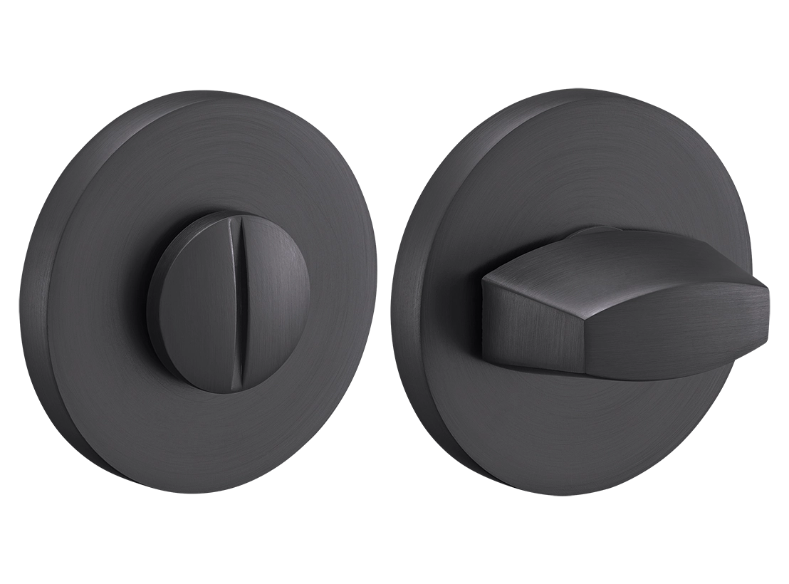 Завертка сантехническая MH-WC-R6 GR на круглой розетке, цвет графит, ЦАМ фото купить Казань