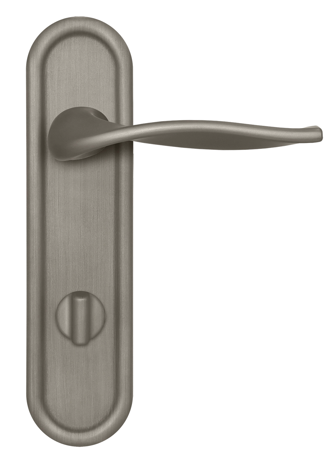 Ручка дверная SKYSCRAPER PLR WC SMI на планке под сантехническую завертку, цвет Весенняя дымка/Spring Mist фото купить в Казани