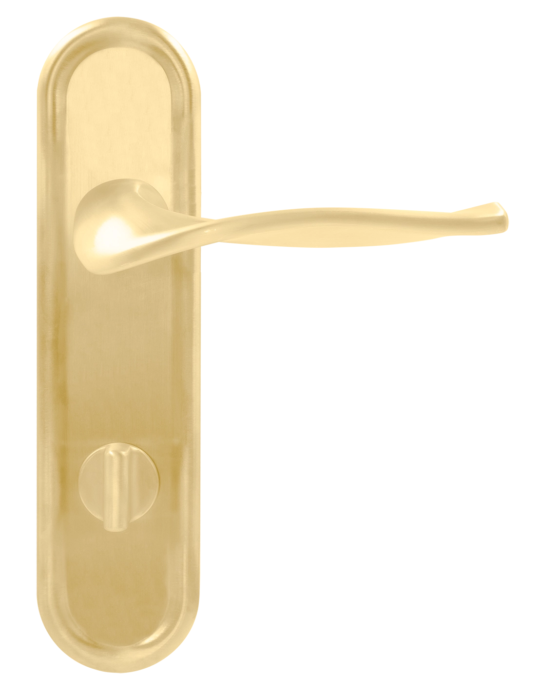 Ручка дверная SKYSCRAPER PLR WC AH на планке под сантехническую завертку, цвет Осенний мёд/Autumn Honey фото купить в Казани