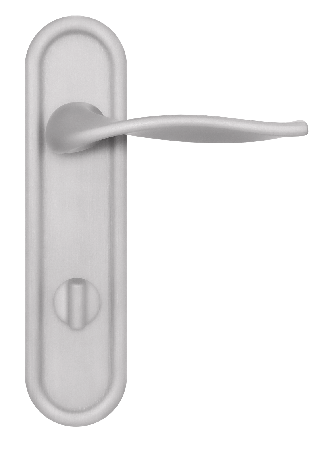 Ручка дверная SKYSCRAPER PLR WC SSW на планке под сантехническую завертку, цвет Стокгольмский снегопад/Stockholm Snowfall фото купить в Казани