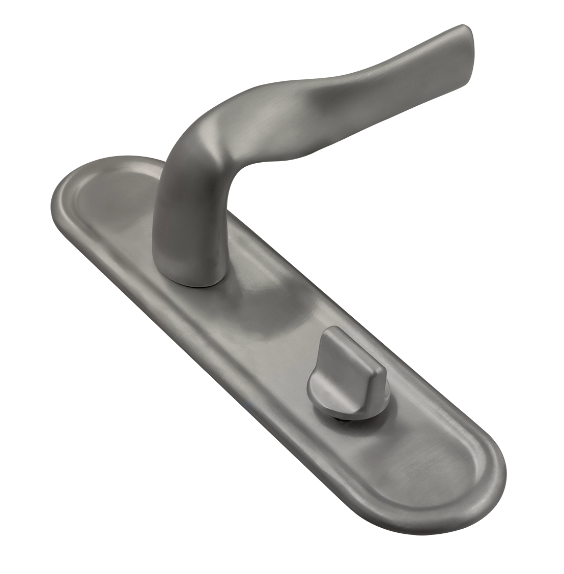 Ручка дверная LVB PLR WC WF на планке под сантехническую завертку, цвет Зимняя стужа/Winter Frost фото купить Казань