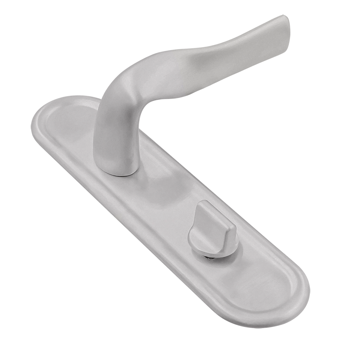 Ручка дверная LVB PLR WC SSW на планке под сантехническую завертку, цвет Стокгольмский снегопад/Stockholm Snowfall фото купить Казань