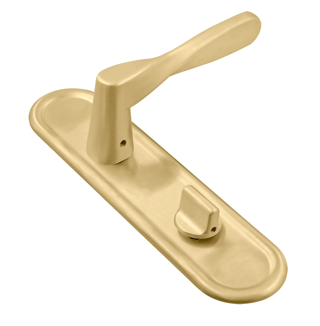 Ручка дверная THE OLYMPICS PLR WC AH на планке под сантехническую завертку, цвет Осенний мёд/Autumn Honey фото купить Казань