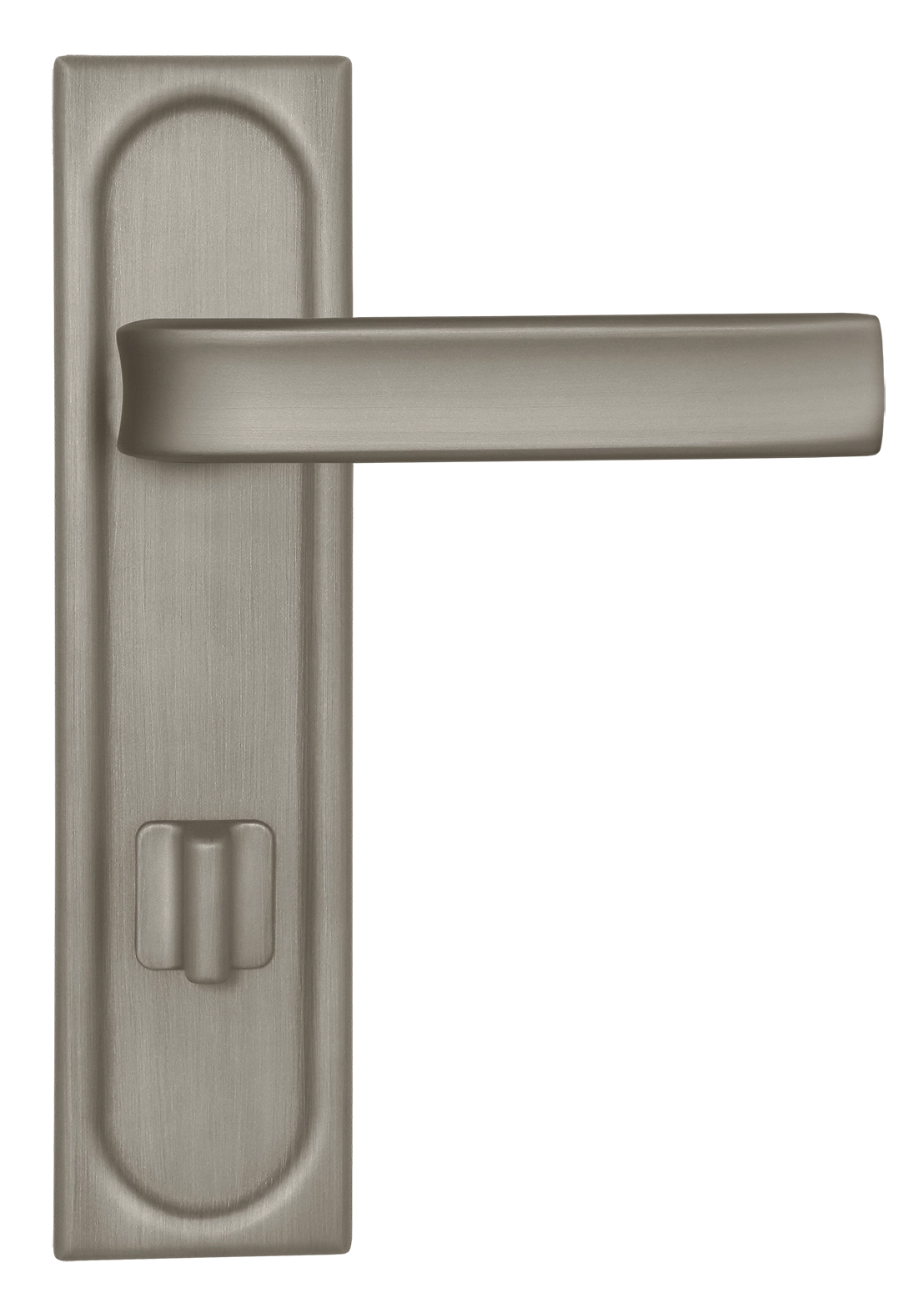 Ручка дверная THE BUS STATION PLS WC SMI на планке под сантехническую завертку, цвет Весенняя дымка/Spring Mist фото купить в Казани