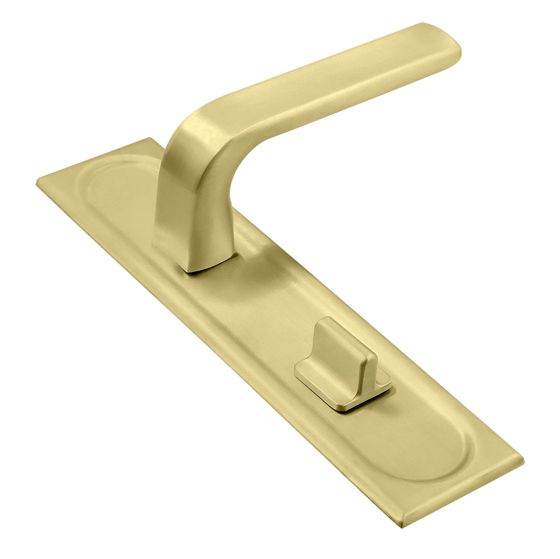 Ручка дверная THE BUS STATION PLS WC AH на планке под сантехническую завертку, цвет Осенний мёд/Autumn Honey фото купить Казань