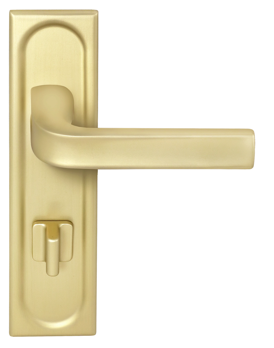 Ручка дверная THE BUS STATION PLS WC AH на планке под сантехническую завертку, цвет Осенний мёд/Autumn Honey фото фурнитура Казань