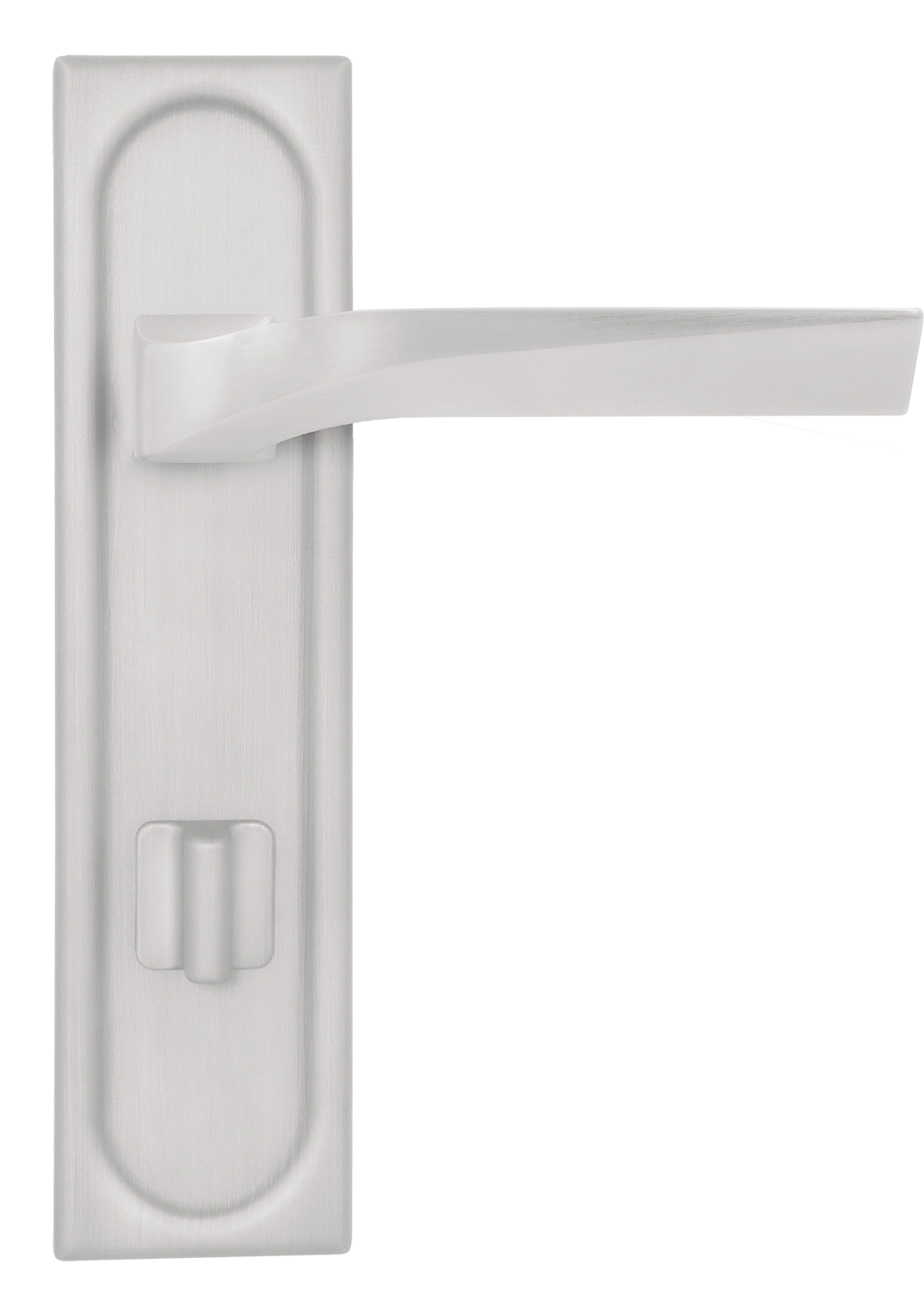 Ручка дверная WD CONCERT HALL PLS WC SSW на планке под сантехническую завертку, цвет Стокгольмский снегопад/Stockholm Snowfall фото купить в Казани