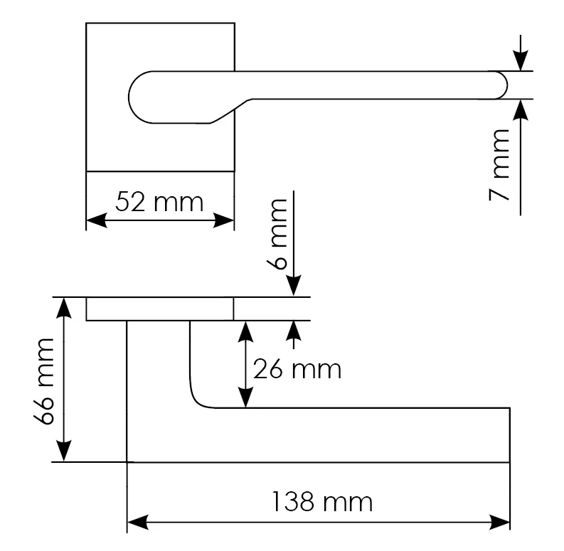 Комплект дверных ручек MH-53-S6 W + сантехническая завертка MH-WC-S6 W + защёлка бесшумная M1895 W + петли врезные универсальные MSN 100X70X2.5-4BB W (2шт), цвет белый фото купить в Казани