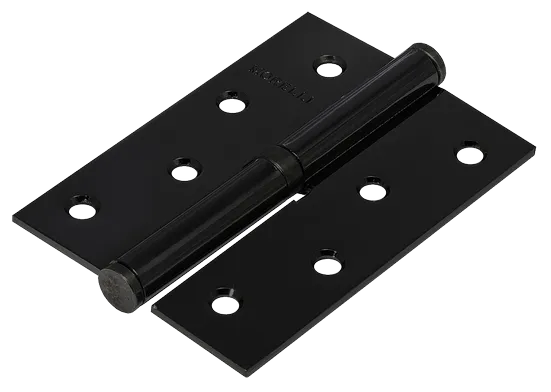Петля карточная разъемная MSND 100X70X2.5 BL L с подшипником стальная левая, врезная цвет черный фото купить Казань