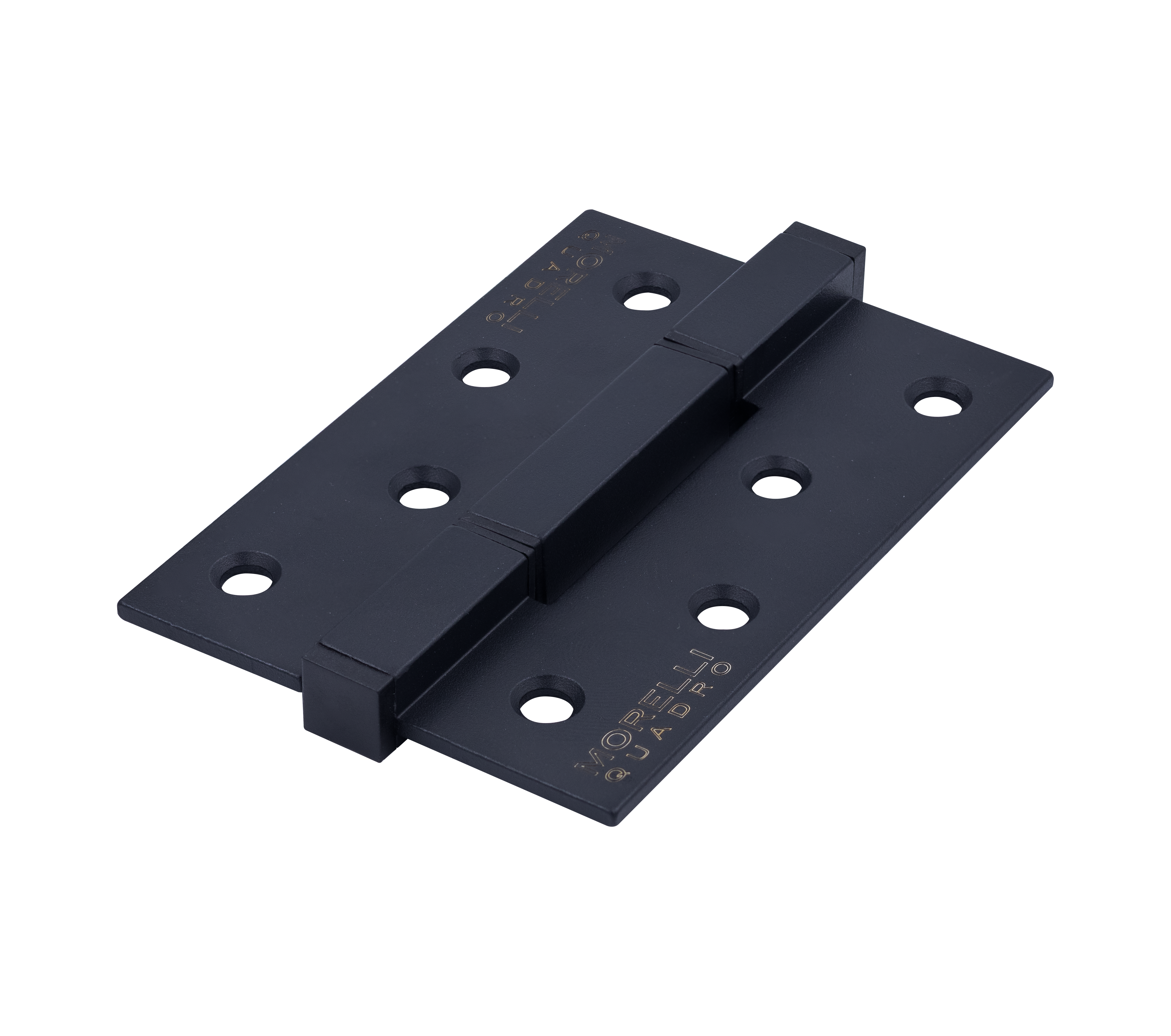 Петля алюминиевая QUADRO-2 BL без врезки на квадратной оси, цвет черный фото купить Казань