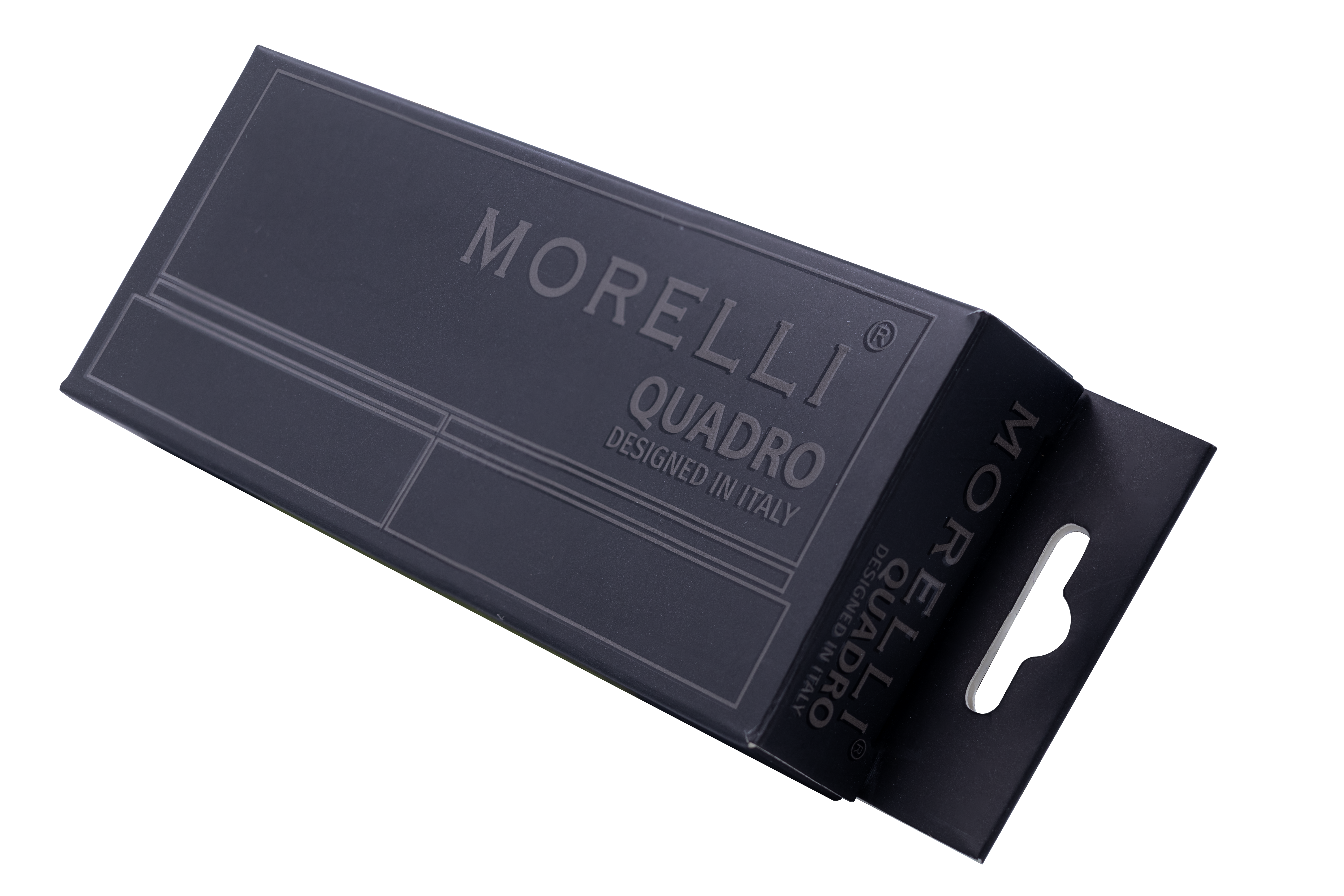 Петля алюминиевая QUADRO-2 BL без врезки на квадратной оси, цвет черный фото morelli Казань