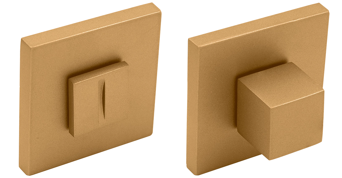 Завертка сантехническая MH-WC-S6 FTG на квадратной розетке 6мм цвет матовое итальянское золото фото купить Казань