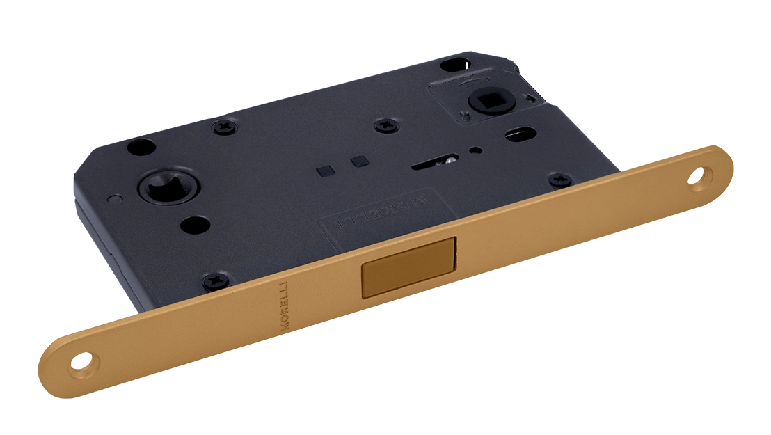 Защелка межкомнатная M1895 FTG магнитная, сантехническая, цвет матовое итальянское золото фото купить Казань