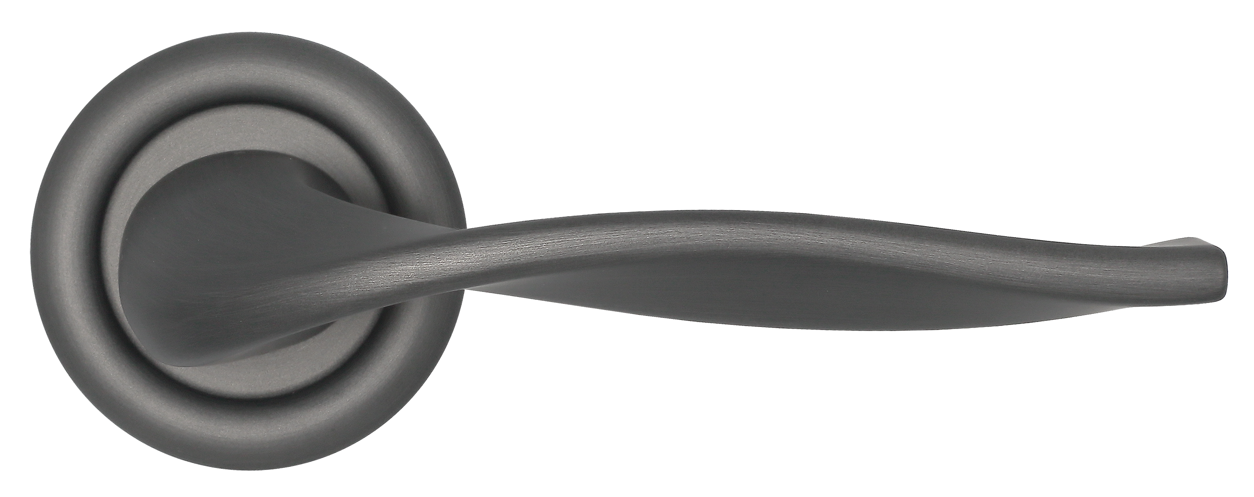 Ручка дверная SKYSCRAPER R7 SST на круглой розетке, цвет Летняя гроза/Summer Storm фото купить в Казани