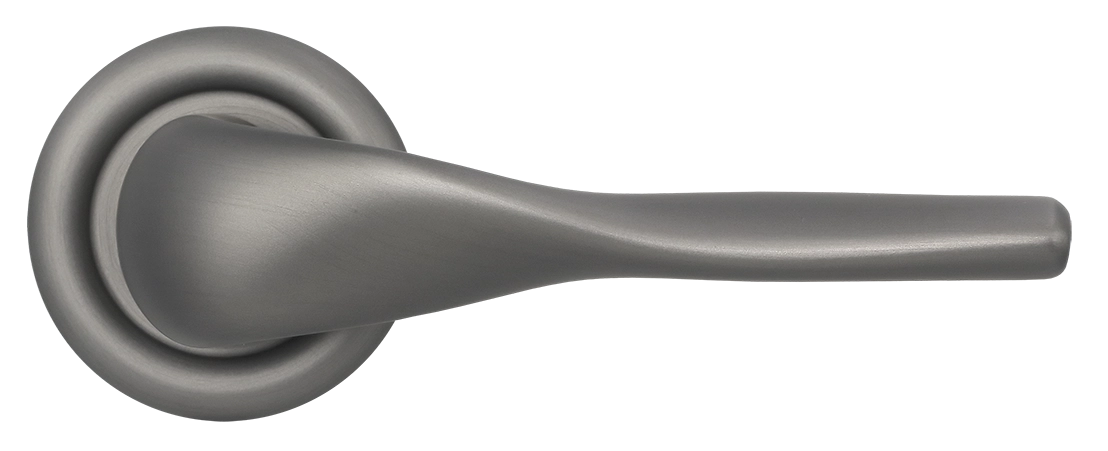 Ручка дверная LVB R7 WF на круглой розетке, цвет Зимняя стужа/Winter Frost фото купить в Казани