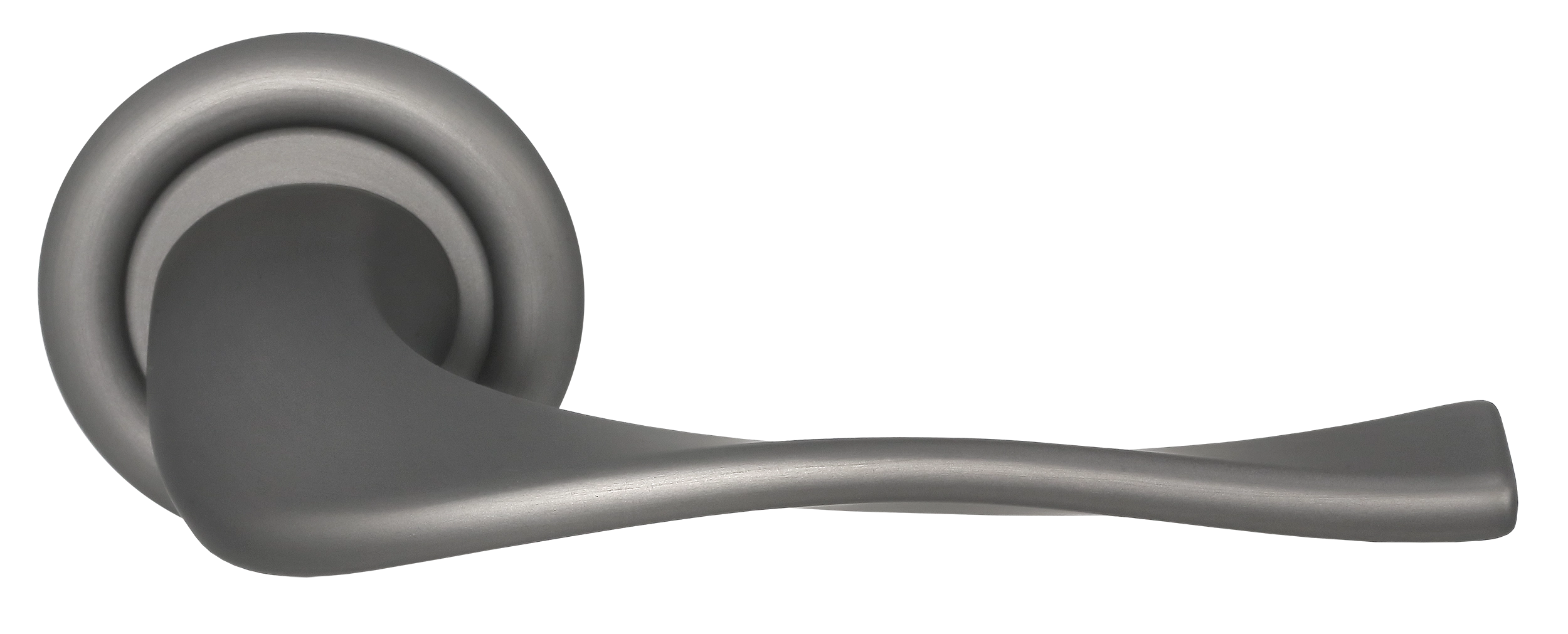 Ручка дверная SKYSCRAPER R7 WF на круглой розетке, цвет Зимняя стужа/Winter Frost фото купить Казань