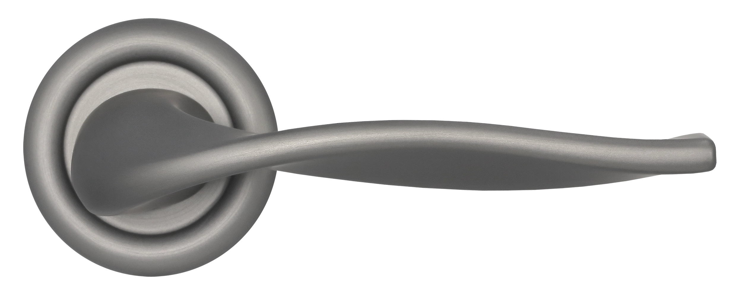 Ручка дверная SKYSCRAPER R7 WF на круглой розетке, цвет Зимняя стужа/Winter Frost фото купить в Казани