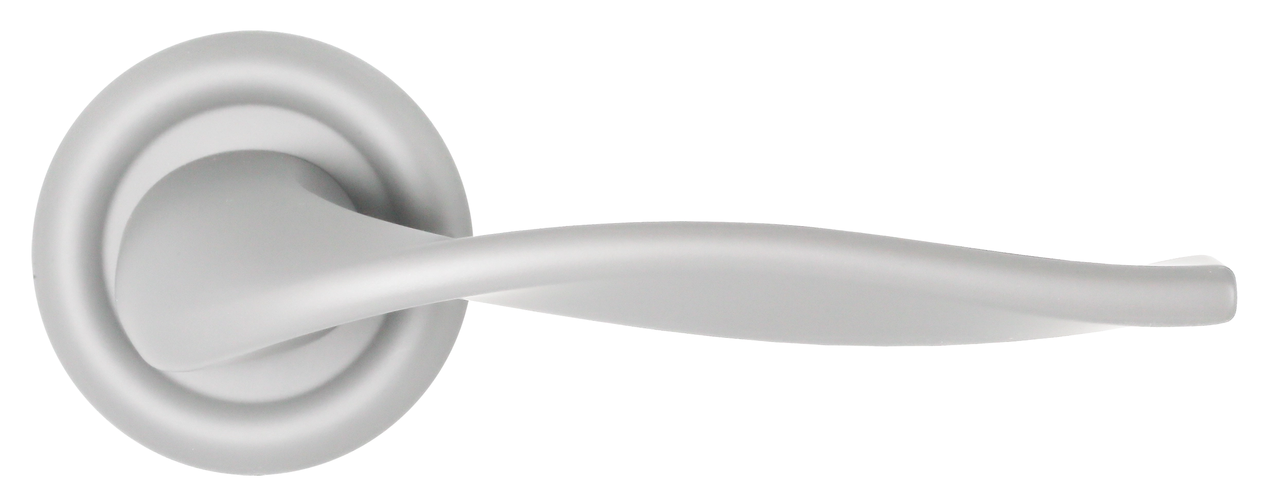 Ручка дверная SKYSCRAPER R7 SSW на круглой розетке, цвет Стокгольмский снегопад/Stockholm Snowfall фото купить в Казани