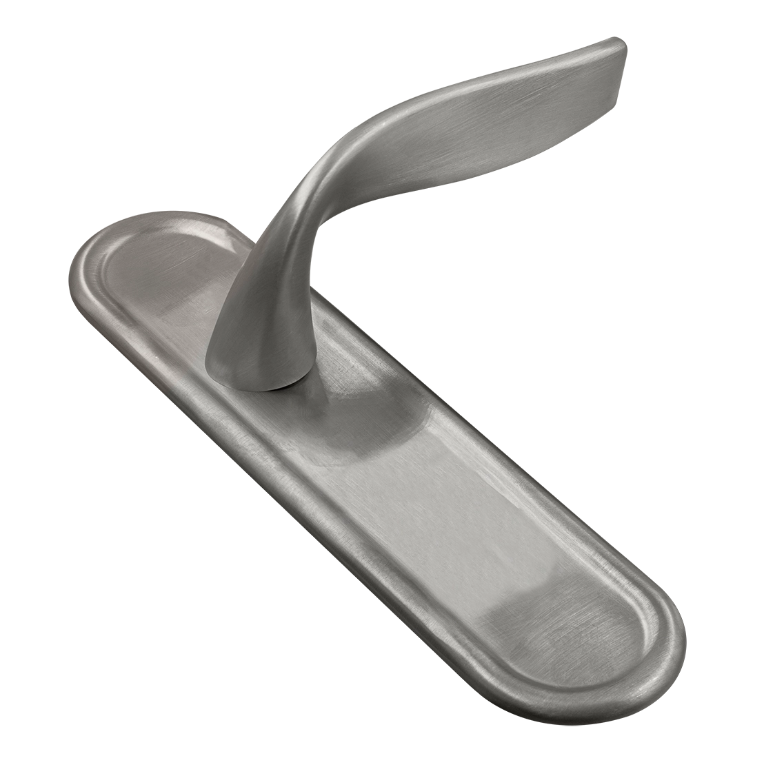 Ручка дверная SKYSCRAPER PLR WF на планке, цвет Зимняя стужа/Winter Frost фото купить Казань