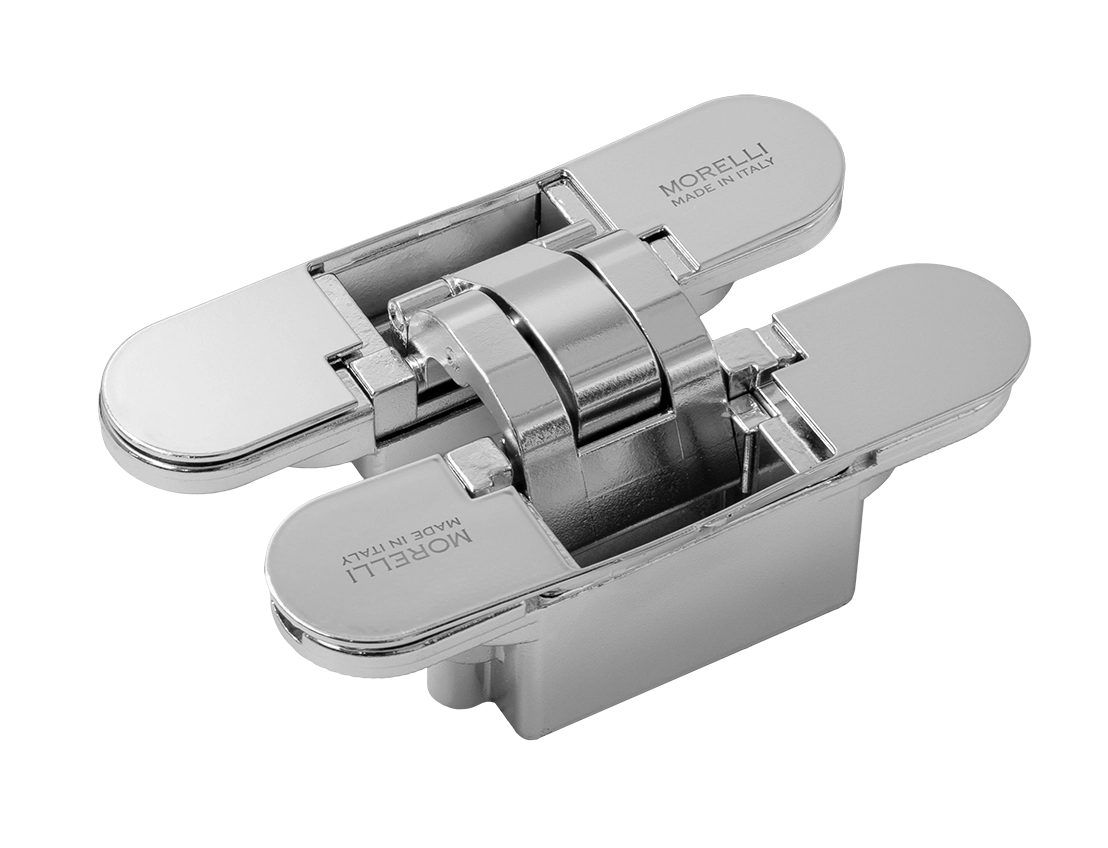 Петля скрытая HH-20 PC, врезная с 3D-регулировкой, вес полотна до 60 кг цвет хром фото купить Казань