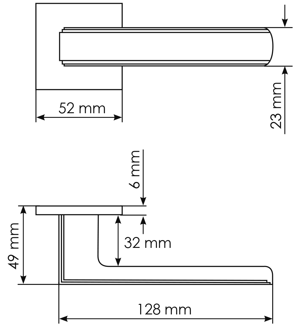 Ручка дверная MH-64-S6 FTG STEPS на квадратной розетке 6 мм, цвет матовое итальянское золото фото 3 Ручка дверная MH-64-S6 FTG STEPS на квадратной розетке 6 мм, цвет матовое итальянское золото фото фурнитура Казань
