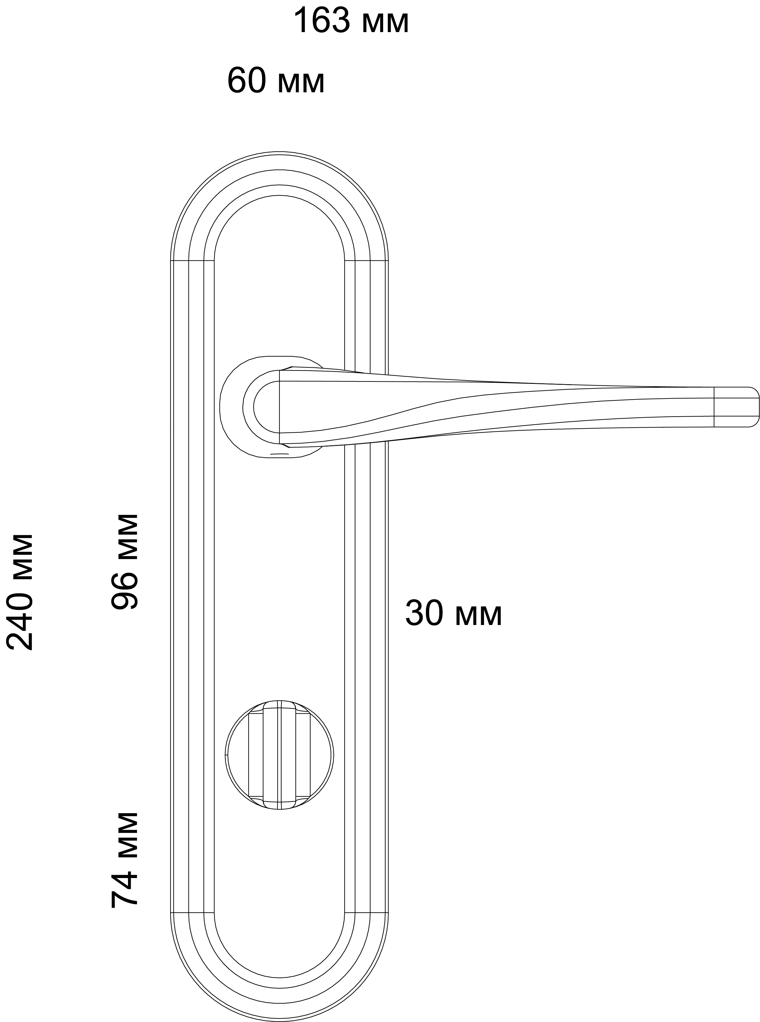 Ручка дверная THE OLYMPICS PLR WF на планке, цвет Зимняя стужа/Winter Frost фото фурнитура Казань