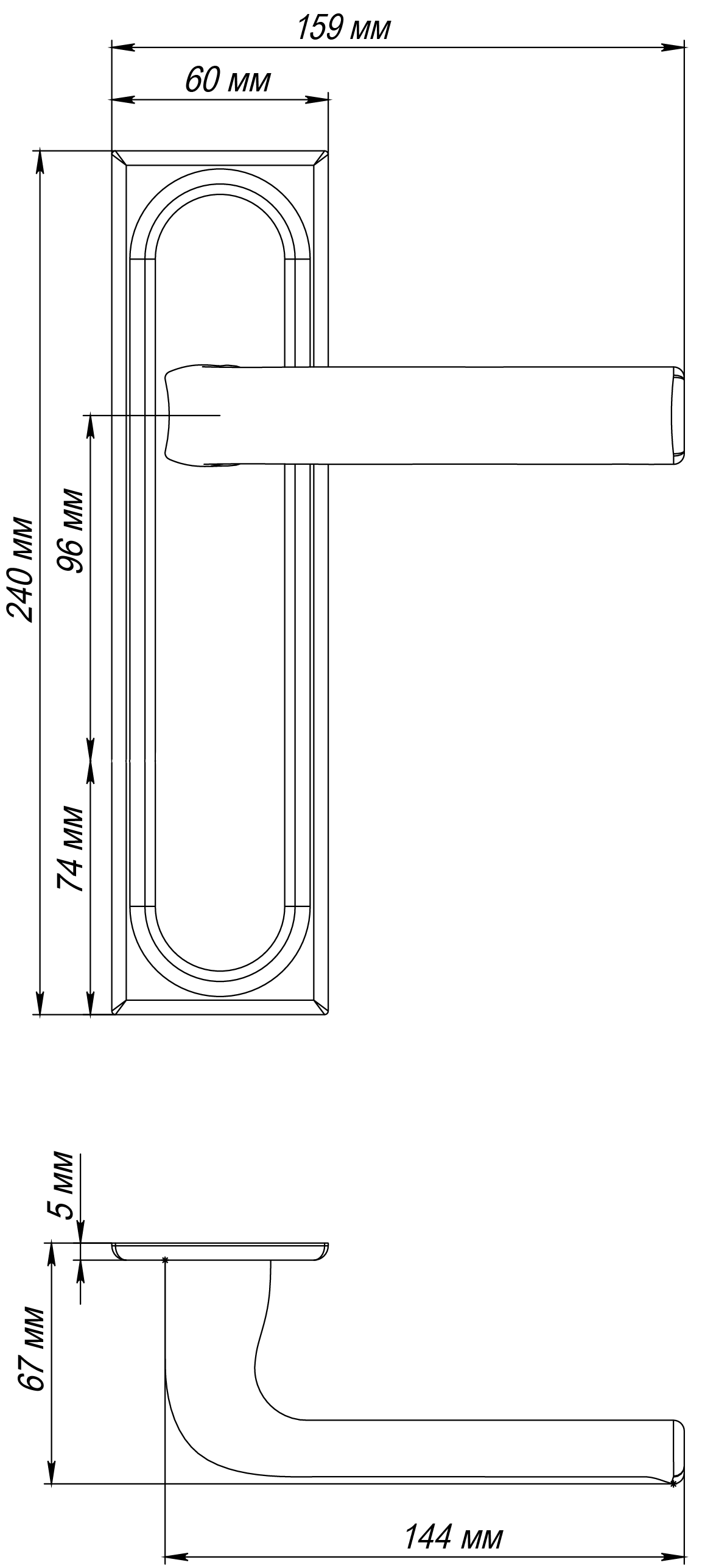 Ручка дверная THE BUS STATION PLS WF на планке, цвет Зимняя стужа/Winter Frost фото фурнитура Казань