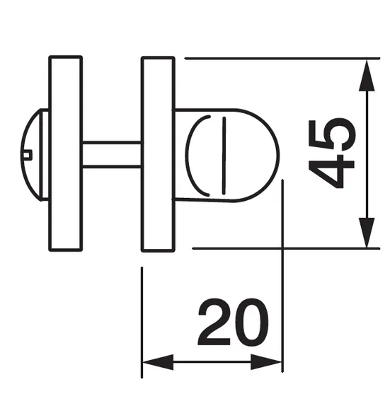 LUX-WC-R3-E OBR, завертка сантехническая, цвет - кофе фото купить в Казани