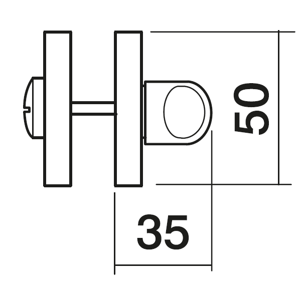 LUX-WC-R3 OBR, завертка сантехническая, цвет - кофе фото купить в Казани