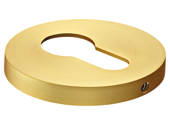 Накладка на ключевой цилиндр, на круглой розетке 6 мм, MH-KH-R6 MSG,  цвет - мат. сатинированное золото фото купить Казань