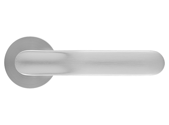GARAK ручка дверная на круглой розетке 6 мм, MH-59-R6 MSC, цвет - мат. сатинированный хром фото купить в Казани