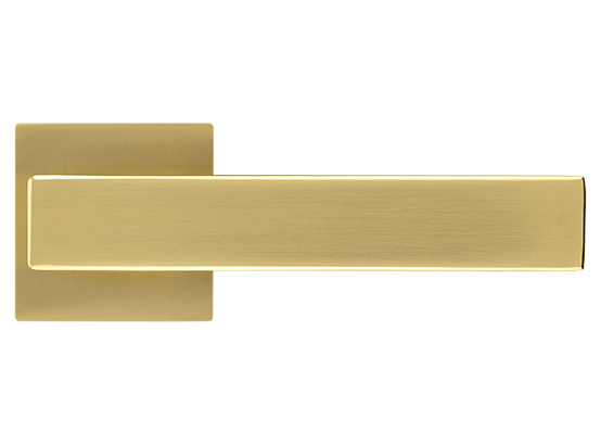 LOT ручка дверная на квадратной розетке 6 мм MH-56-S6 MSG, цвет - мат.сатинированное золото фото купить в Казани